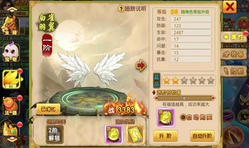 幻想圣域手游深度解析：神翼进阶全攻略，详解翅膀提升方法与技巧
