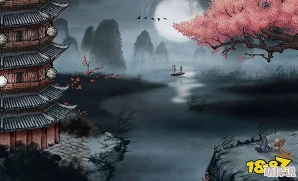 妖怪正传场景深度赏析：古刹疏钟度幽远，遥岚破月悬夜空之美景