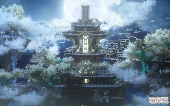 妖怪正传场景深度赏析：古刹疏钟度幽远，遥岚破月悬夜空之美景