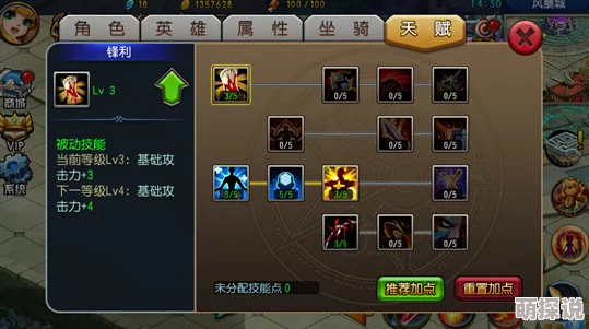 全面解析：魔法与冒险游戏中的角色天赋系统及其功能一览