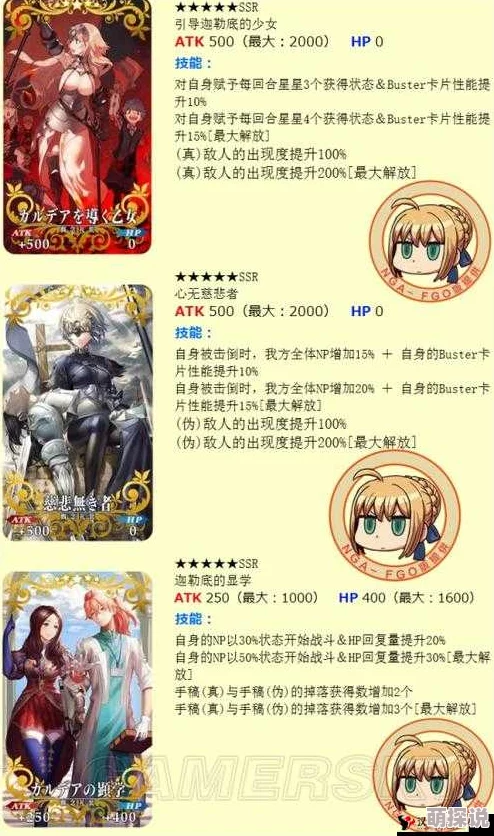 《命运/冠位指定》FGO赝作英灵活动攻略：加成职阶礼装效果与使用详解