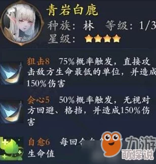 深度解析：长安幻世绘中青岩白鹿角色表现及其技能特色分析