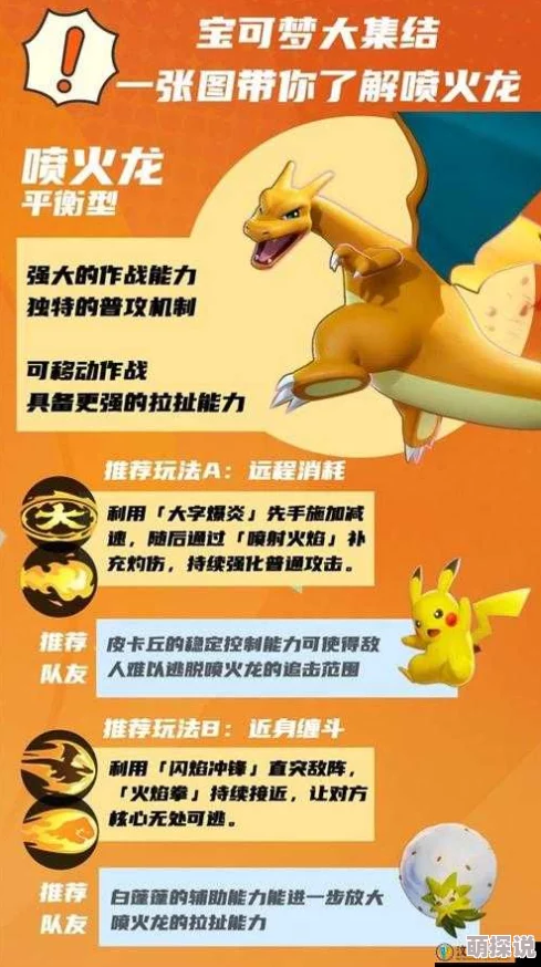 口袋妖怪3DS：超级喷火龙X属性详解与宠物情缘图鉴热门解析